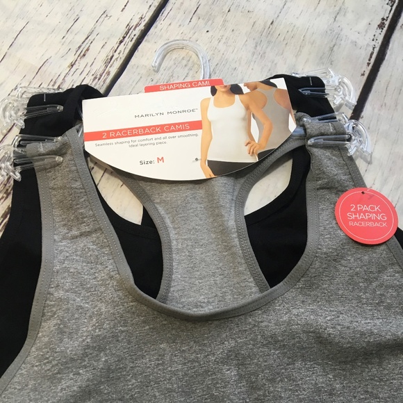 Marilyn Monroe 2 Pack Racerback Shaping Camisole - Picture 3 of 7